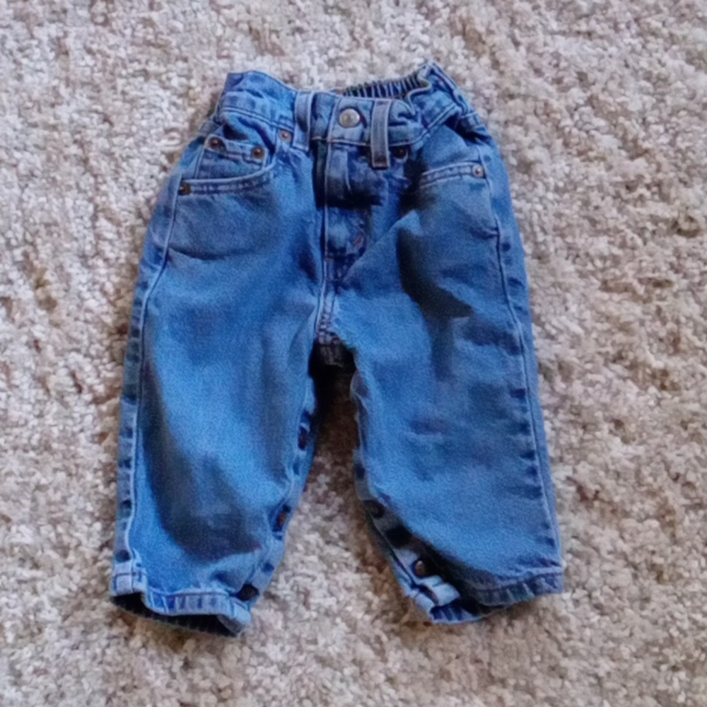 Baby snap up jeans